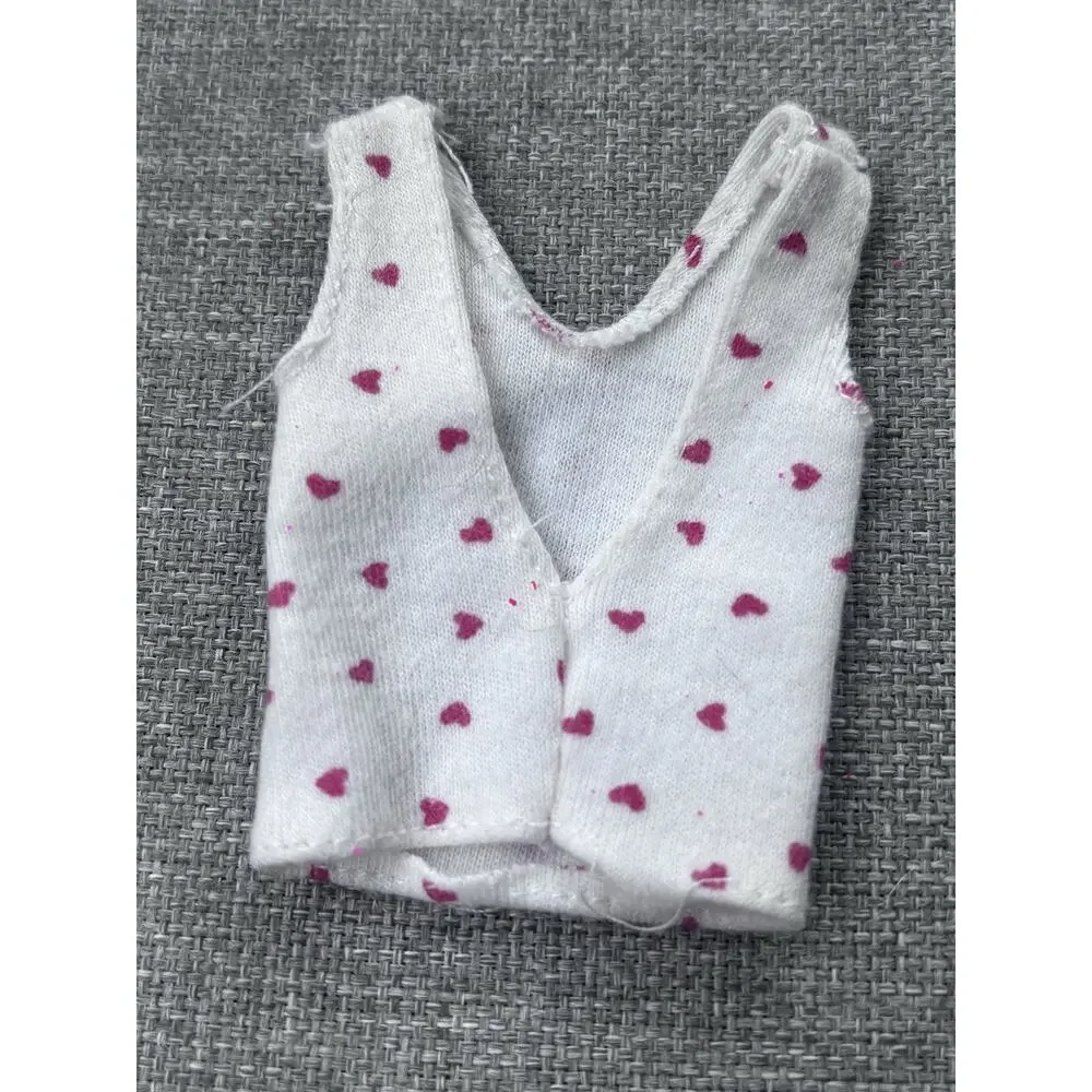 Barbie Doll dream wear valentines edition Pink Hearts Top Panties 1 Sock 80s 90s